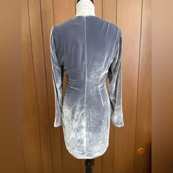 CINQ À SEPT Rebeka Gathered Velvet Mini Dress size 8 - Picture 9 of 14